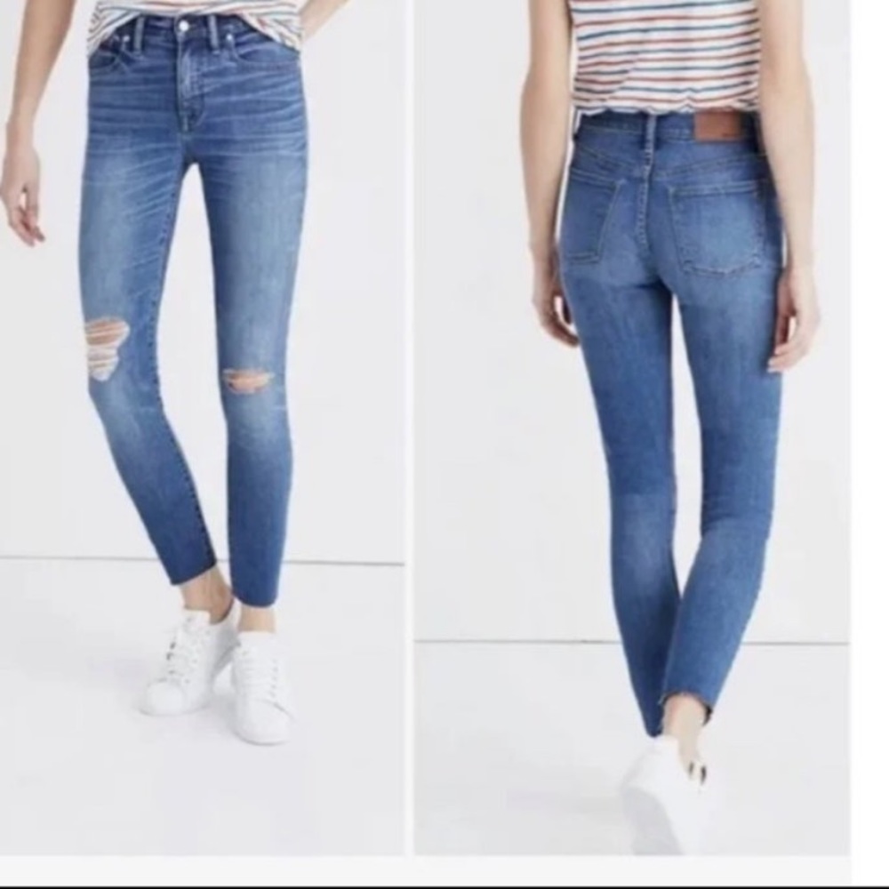 Madewell 9’ high waist Skinny crop Jeans